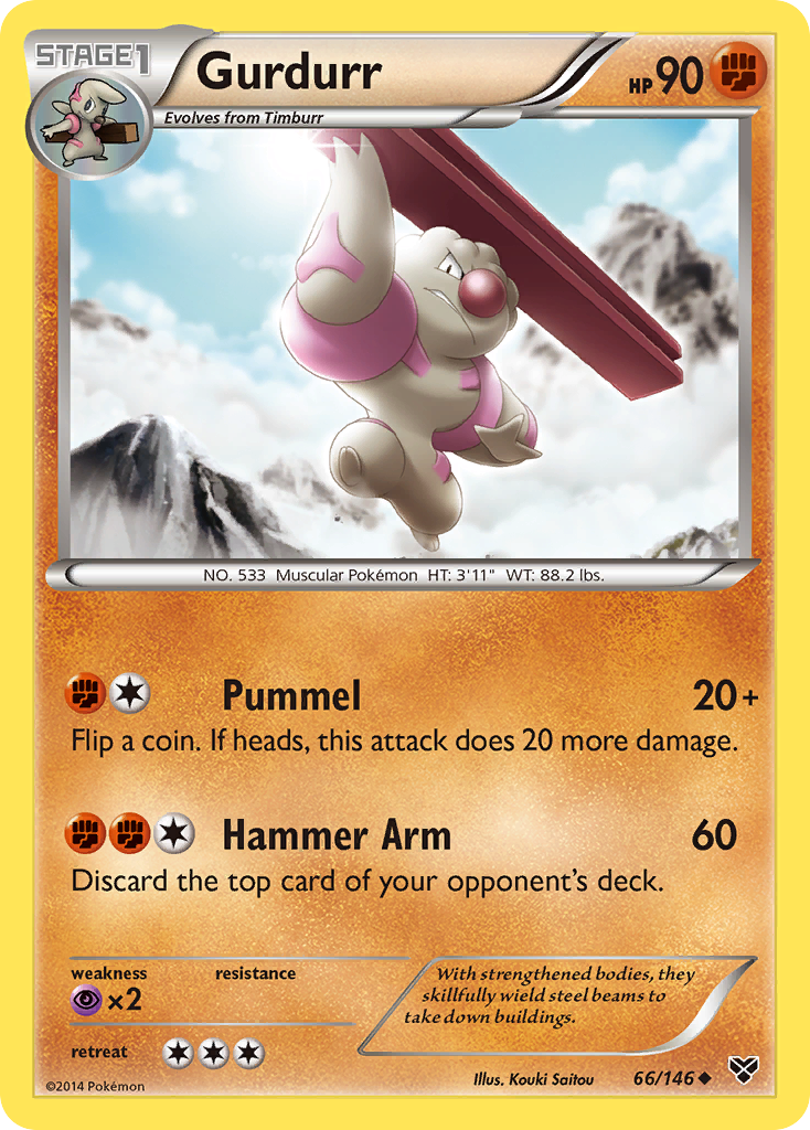 Gurdurr (66/146) [XY: Base Set] - Card Brawlers | Quebec | Canada | Yu-Gi-Oh!