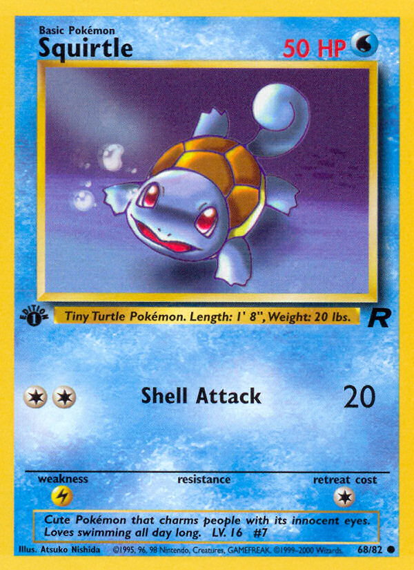 Squirtle (68/82) [Team Rocket 1st Edition] - Card Brawlers | Quebec | Canada | Yu-Gi-Oh!