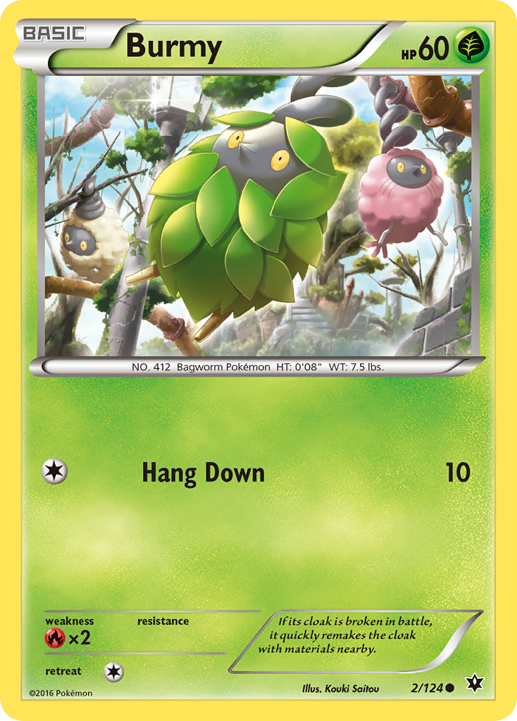 Burmy (2/124) [XY: Fates Collide] - Card Brawlers | Quebec | Canada | Yu-Gi-Oh!