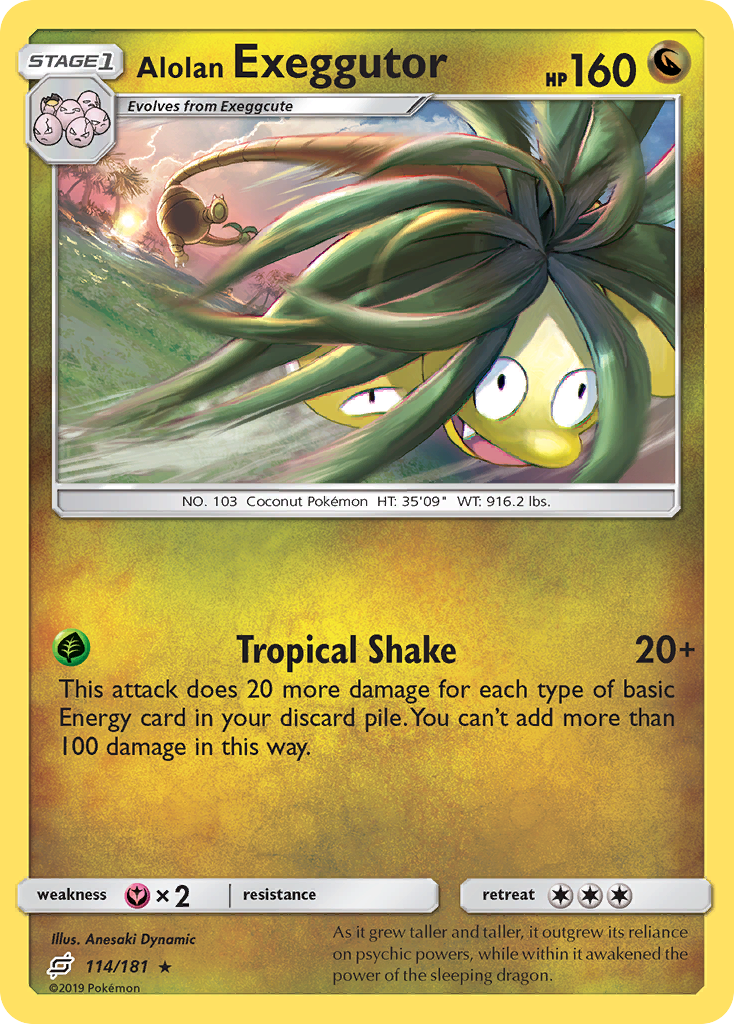 Alolan Exeggutor (114/181) [Sun & Moon: Team Up] - Card Brawlers | Quebec | Canada | Yu-Gi-Oh!