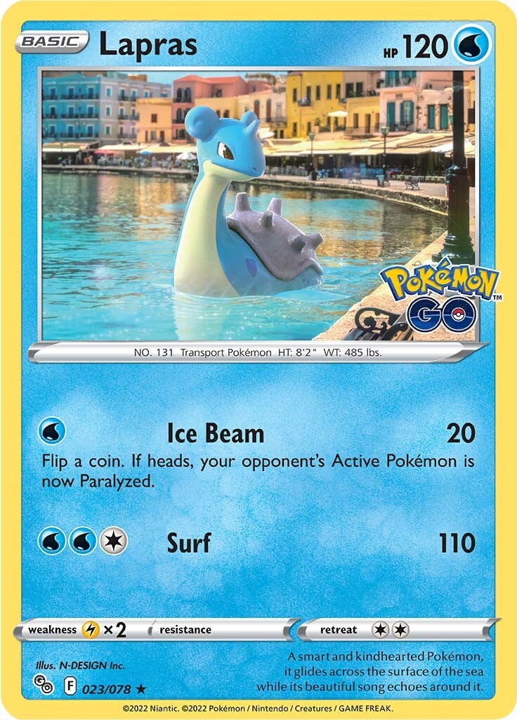Lapras (023/078) [Pokémon GO] - Card Brawlers | Quebec | Canada | Yu-Gi-Oh!
