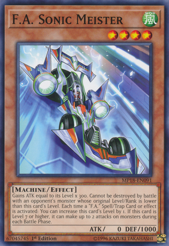 F.A. Sonic Meister [MP18-EN091] Common - Card Brawlers | Quebec | Canada | Yu-Gi-Oh!