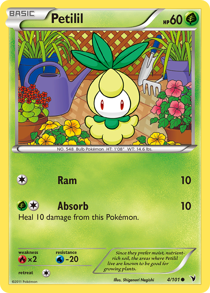 Petilil (4/101) [Black & White: Noble Victories] - Card Brawlers | Quebec | Canada | Yu-Gi-Oh!