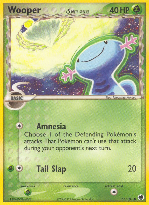 Wooper (71/101) (Delta Species) [EX: Dragon Frontiers] - Card Brawlers | Quebec | Canada | Yu-Gi-Oh!