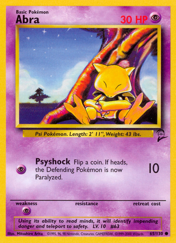 Abra (65/130) [Base Set 2] - Card Brawlers | Quebec | Canada | Yu-Gi-Oh!