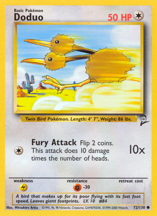 Doduo (72/130) [Base Set 2] - Card Brawlers | Quebec | Canada | Yu-Gi-Oh!