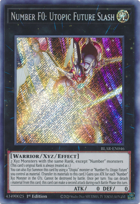 Number F0: Utopic Future Slash [BLAR-EN046] Secret Rare - Card Brawlers | Quebec | Canada | Yu-Gi-Oh!