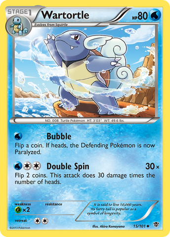 Wartortle (15/101) [Black & White: Plasma Blast] - Card Brawlers | Quebec | Canada | Yu-Gi-Oh!