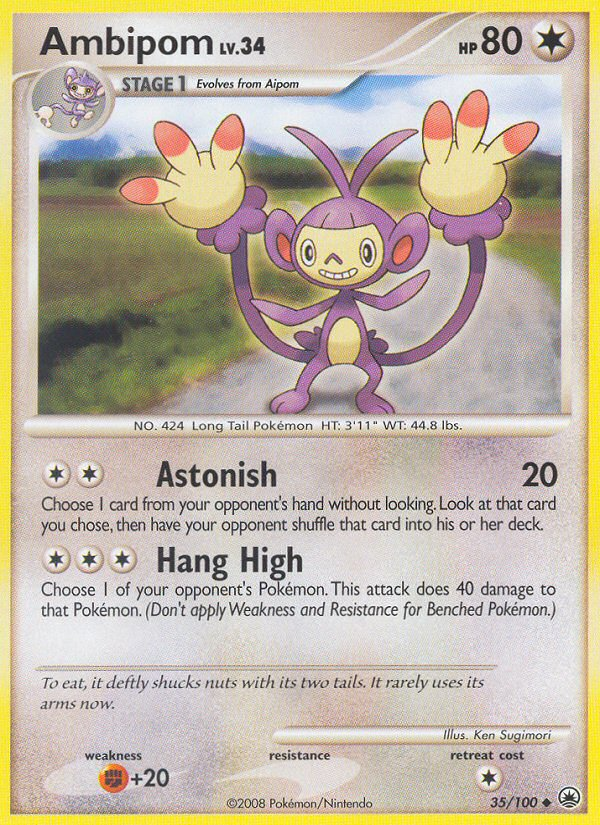 Ambipom (35/100) [Diamond & Pearl: Majestic Dawn] - Card Brawlers | Quebec | Canada | Yu-Gi-Oh!