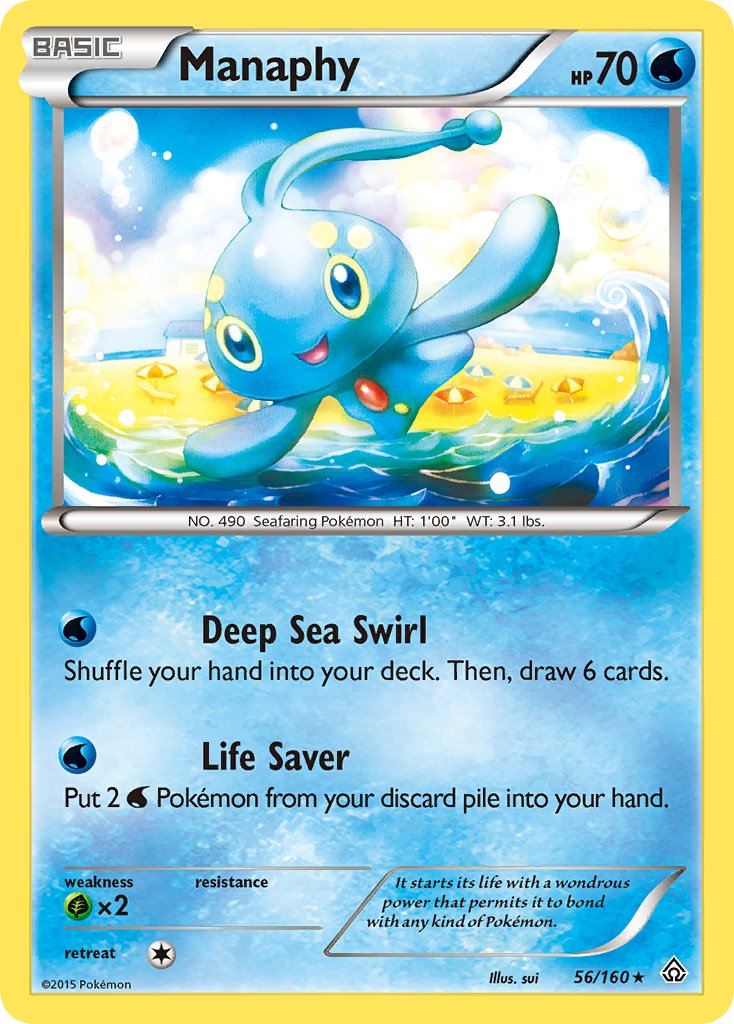 Manaphy (56/160) (Battle Arena Deck Exclusive) (Theme Deck Exclusive) [XY: Primal Clash] - Card Brawlers | Quebec | Canada | Yu-Gi-Oh!