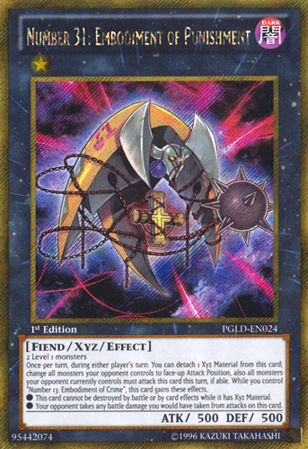 Number 31: Embodiment of Punishment [PGLD-EN024] Gold Secret Rare - Yu-Gi-Oh! - Card Brawlers | Quebec | Canada |