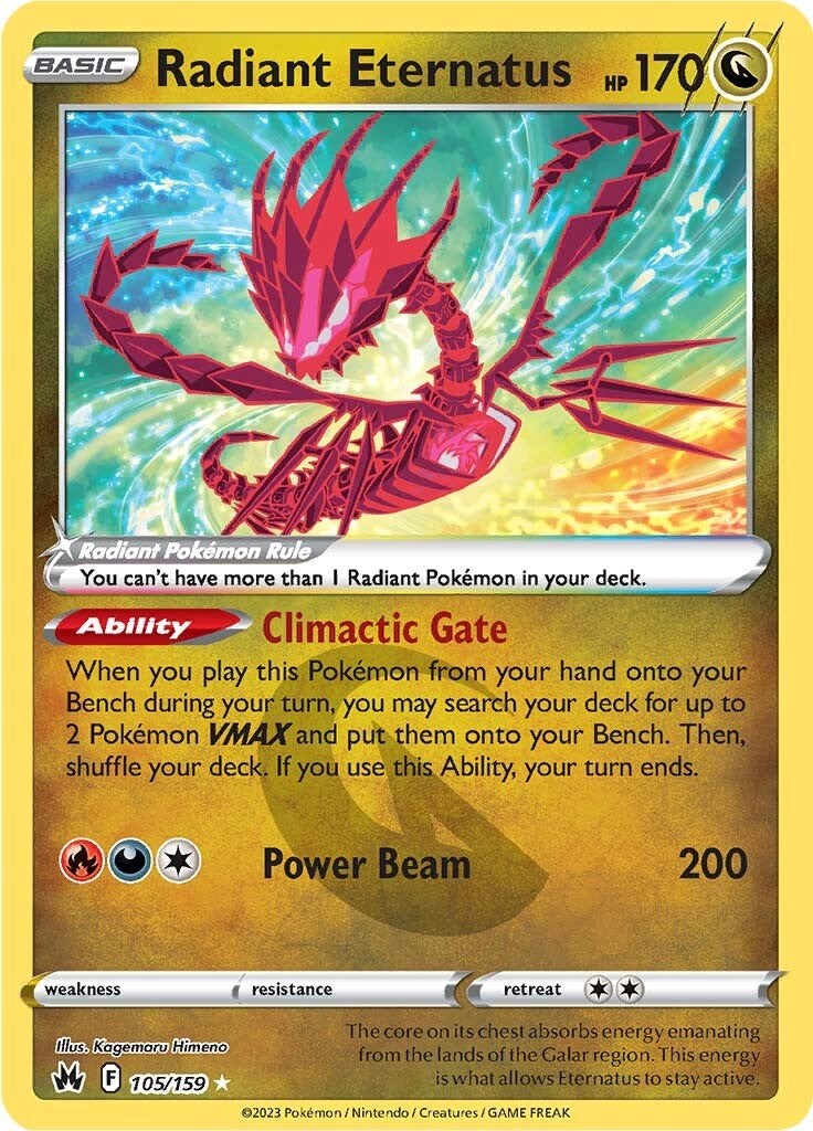 Radiant Eternatus (105/159) [Sword & Shield: Crown Zenith] - Card Brawlers | Quebec | Canada | Yu-Gi-Oh!