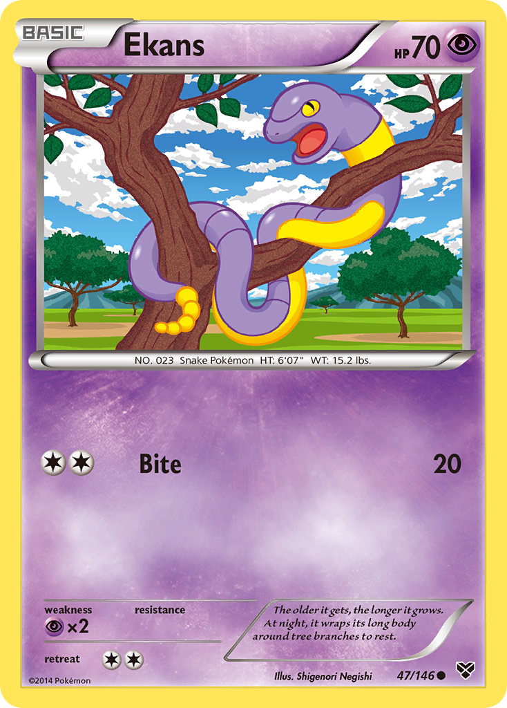Ekans (47/146) [XY: Base Set] - Card Brawlers | Quebec | Canada | Yu-Gi-Oh!