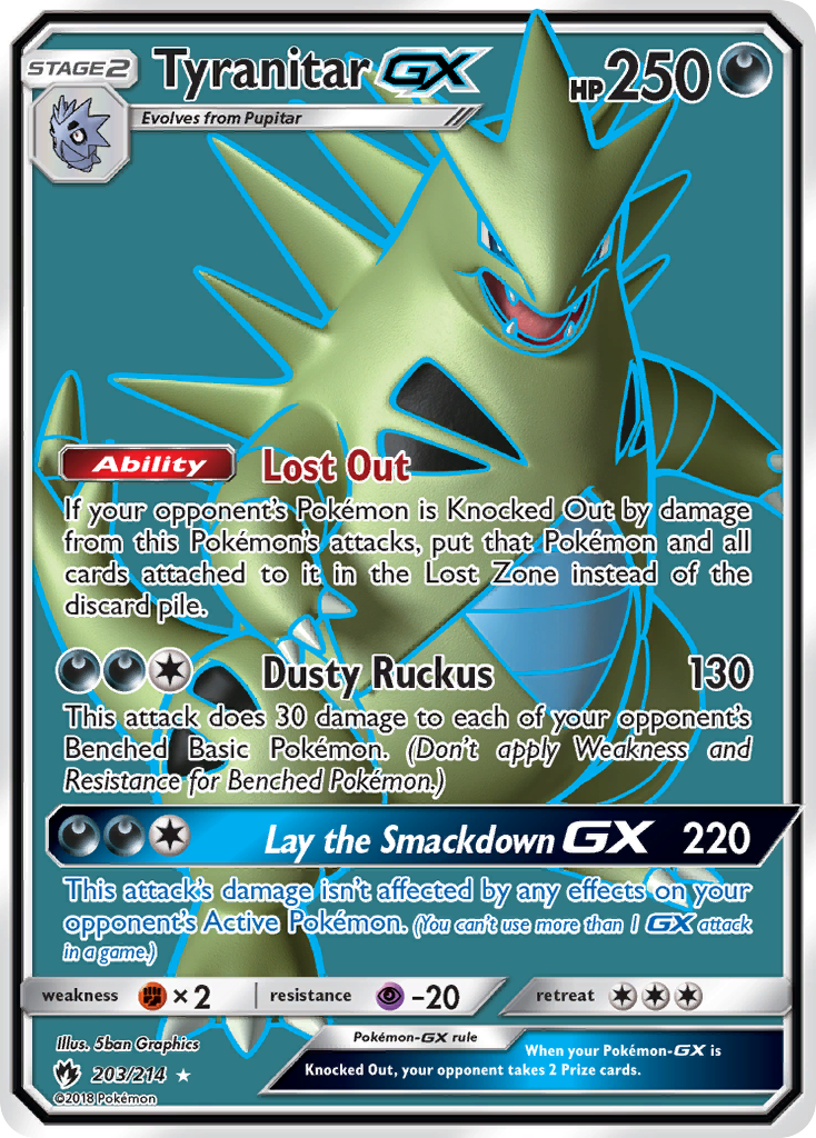Tyranitar GX (203/214) [Sun & Moon: Lost Thunder] - Card Brawlers | Quebec | Canada | Yu-Gi-Oh!