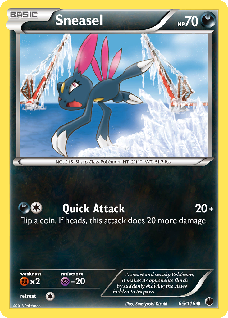 Sneasel (65/116) [Black & White: Plasma Freeze] - Card Brawlers | Quebec | Canada | Yu-Gi-Oh!