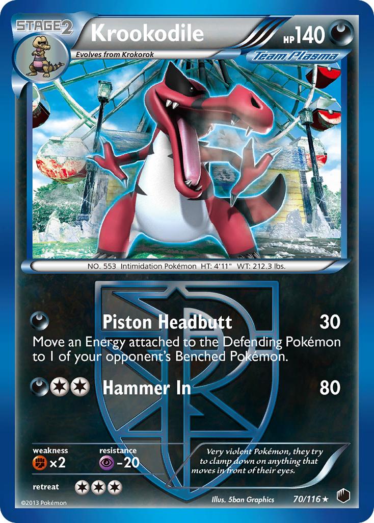 Krookodile (70/116) [Black & White: Plasma Freeze] - Card Brawlers | Quebec | Canada | Yu-Gi-Oh!