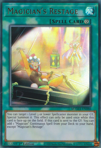 Magician's Restage [MAMA-EN086] Ultra Rare - Card Brawlers | Quebec | Canada | Yu-Gi-Oh!