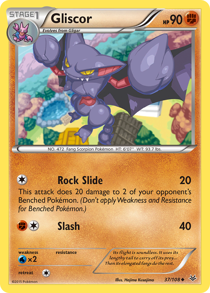 Gliscor (37/108) [XY: Roaring Skies] - Card Brawlers | Quebec | Canada | Yu-Gi-Oh!