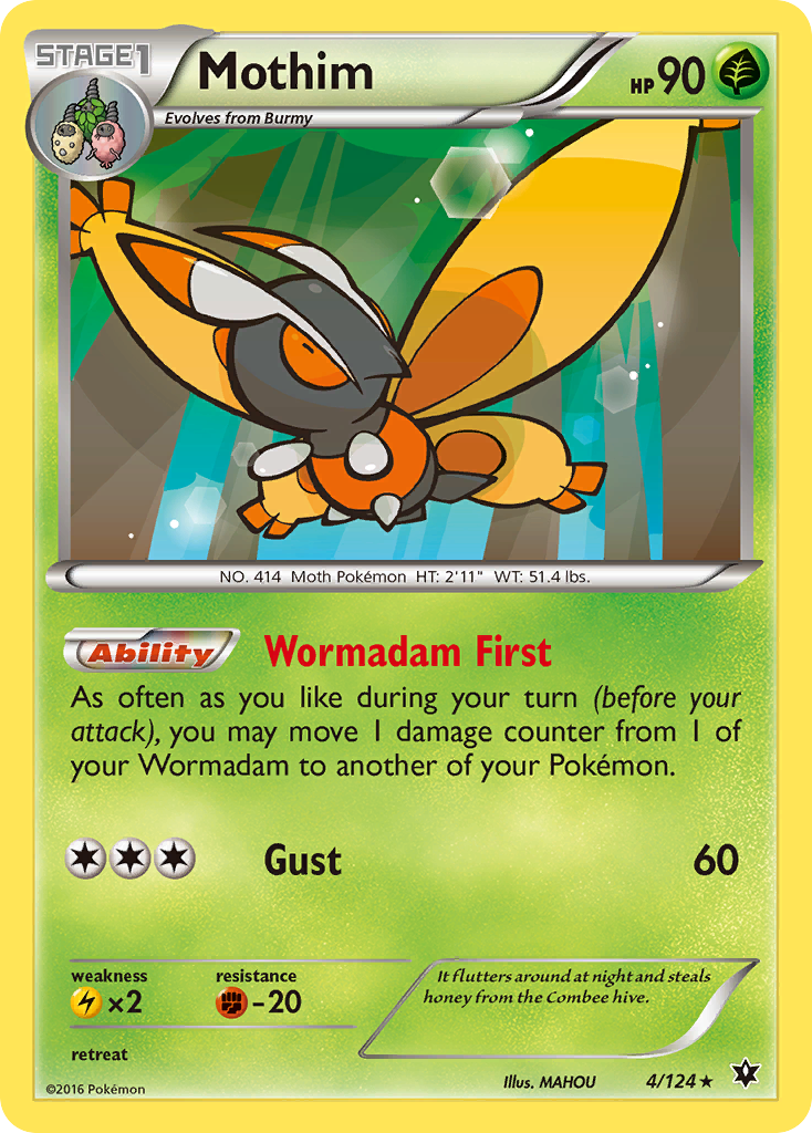 Mothim (4/124) [XY: Fates Collide] - Card Brawlers | Quebec | Canada | Yu-Gi-Oh!