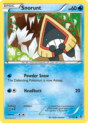 Snorunt (21/101) [Black & White: Plasma Blast] - Card Brawlers | Quebec | Canada | Yu-Gi-Oh!