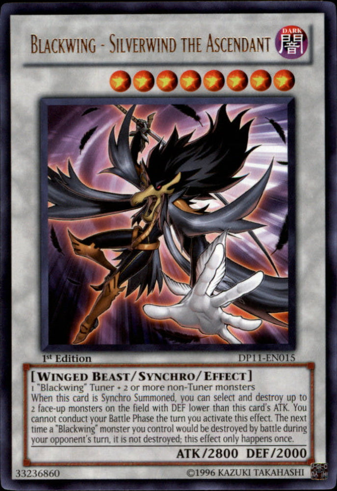 Blackwing - Silverwind the Ascendant [DP11-EN015] Rare - Yu-Gi-Oh! - Card Brawlers | Quebec | Canada |