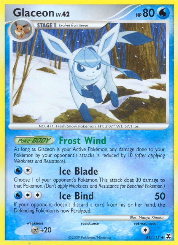 Glaceon (41/111) [Platinum: Rising Rivals] - Card Brawlers | Quebec | Canada | Yu-Gi-Oh!