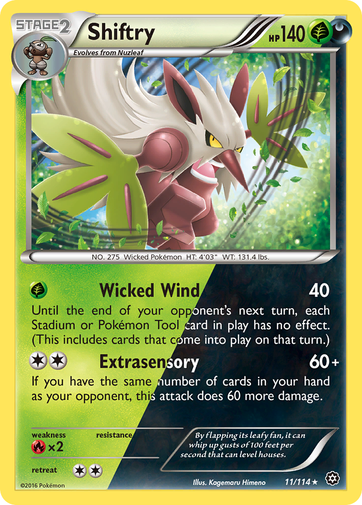 Shiftry (11/114) [XY: Steam Siege] - Card Brawlers | Quebec | Canada | Yu-Gi-Oh!
