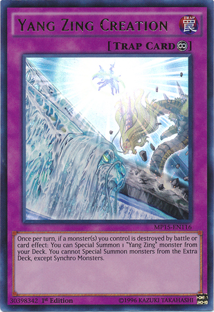 Yang Zing Creation [MP15-EN116] Ultra Rare - Card Brawlers | Quebec | Canada | Yu-Gi-Oh!