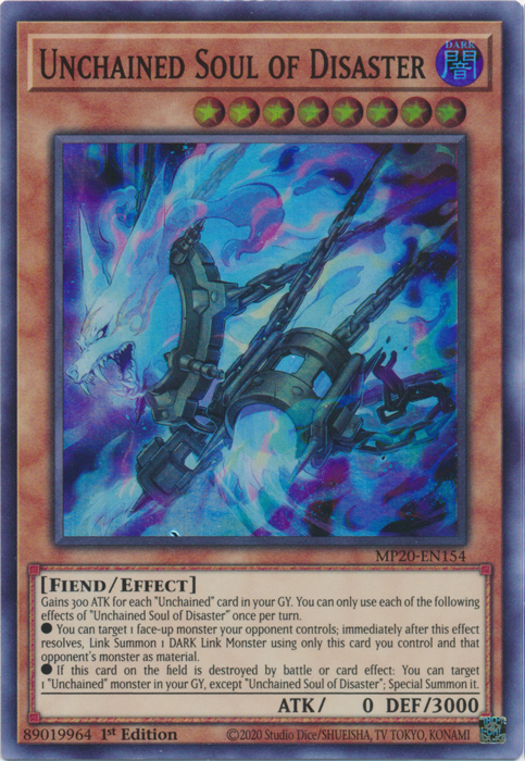 Unchained Soul of Disaster [MP20-EN154] Super Rare - Card Brawlers | Quebec | Canada | Yu-Gi-Oh!