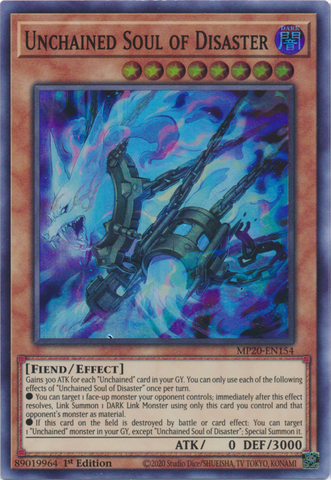 Unchained Soul of Disaster [MP20-EN154] Super Rare - Card Brawlers | Quebec | Canada | Yu-Gi-Oh!