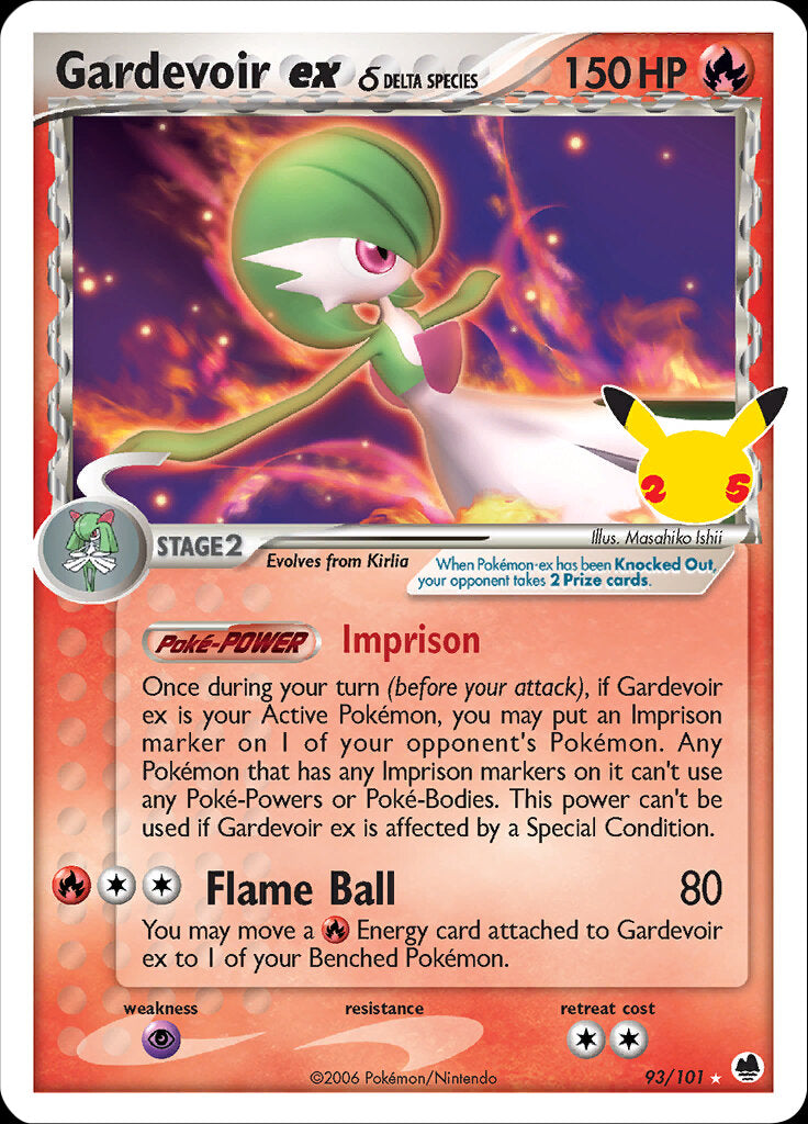 Gardevoir ex (93/101) (Delta Species) [Celebrations: 25th Anniversary - Classic Collection] - Card Brawlers | Quebec | Canada | Yu-Gi-Oh!
