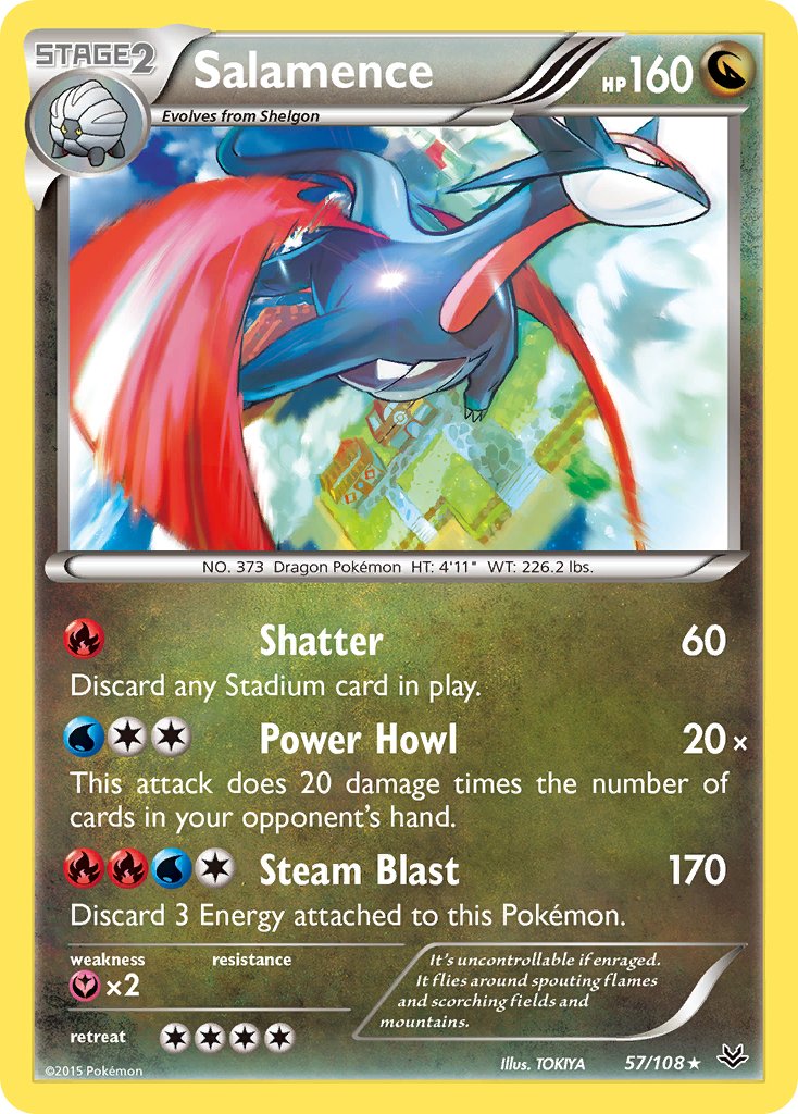 Salamence (57/108) (Theme Deck Exclusive) [XY: Roaring Skies] - Card Brawlers | Quebec | Canada | Yu-Gi-Oh!