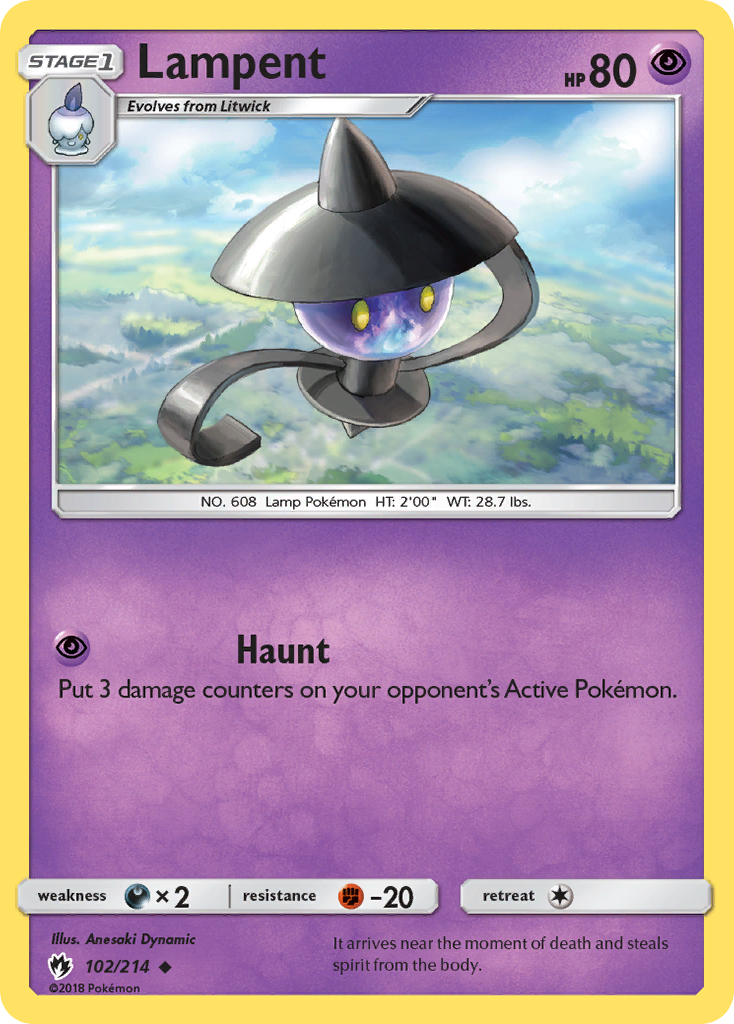 Lampent (102/214) [Sun & Moon: Lost Thunder] - Card Brawlers | Quebec | Canada | Yu-Gi-Oh!