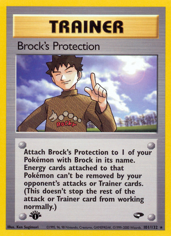 Brock's Protection (101/132) [Gym Challenge 1st Edition] - Card Brawlers | Quebec | Canada | Yu-Gi-Oh!