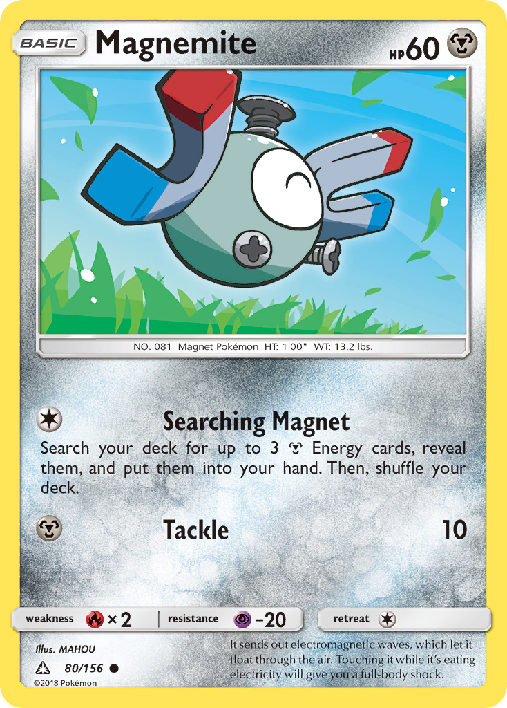 Magnemite (80/156) [Sun & Moon: Ultra Prism] - Card Brawlers | Quebec | Canada | Yu-Gi-Oh!
