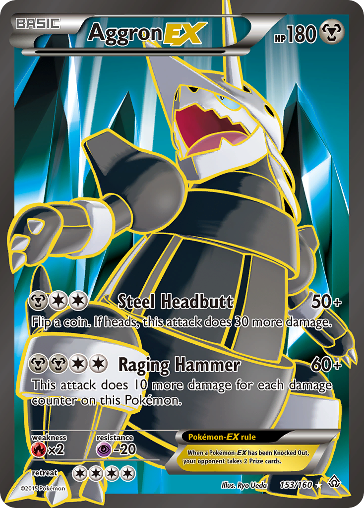 Aggron EX (153/160) [XY: Primal Clash] - Card Brawlers | Quebec | Canada | Yu-Gi-Oh!