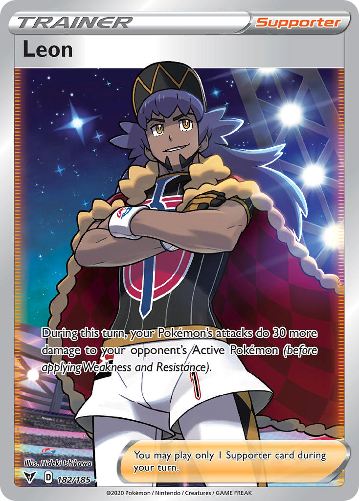 Leon (182/185) [Sword & Shield: Vivid Voltage] - Card Brawlers | Quebec | Canada | Yu-Gi-Oh!