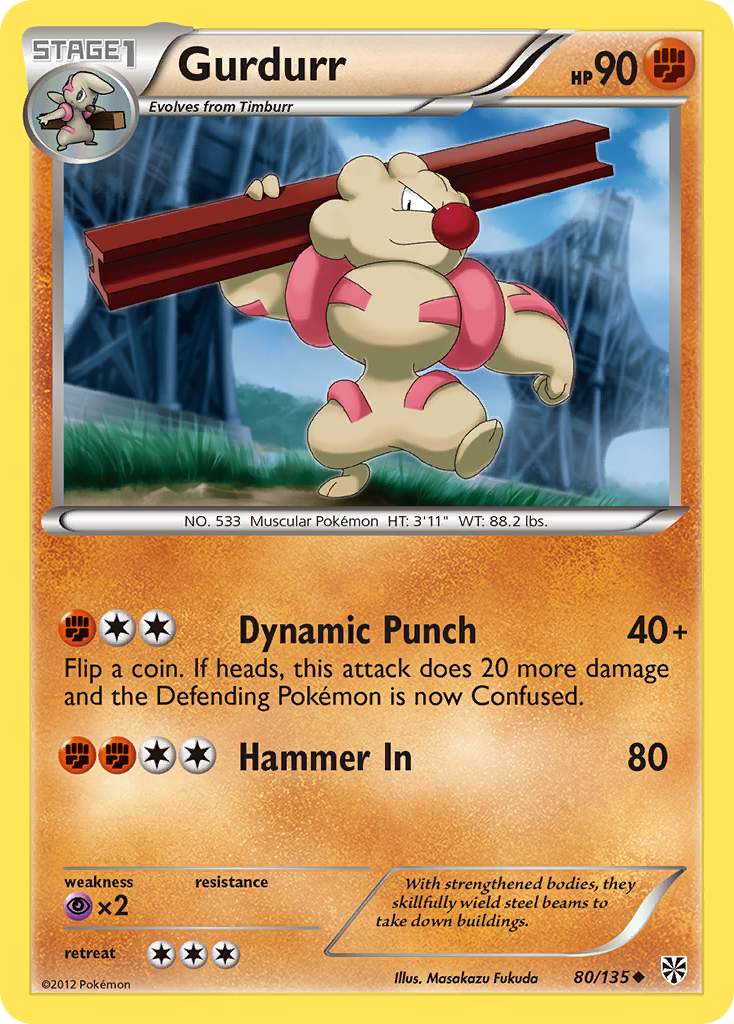 Gurdurr (80/135) [Black & White: Plasma Storm] - Card Brawlers | Quebec | Canada | Yu-Gi-Oh!