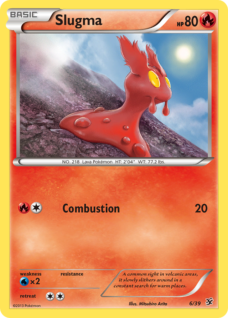 Slugma (6/39) [XY: Kalos Starter Set] - Card Brawlers | Quebec | Canada | Yu-Gi-Oh!