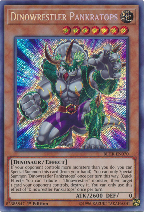 Dinowrestler Pankratops [BLHR-EN070] Secret Rare - Card Brawlers | Quebec | Canada | Yu-Gi-Oh!