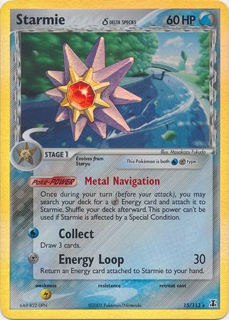 Starmie (15/113) (Delta Species) (Stamped) [EX: Delta Species] - Card Brawlers | Quebec | Canada | Yu-Gi-Oh!