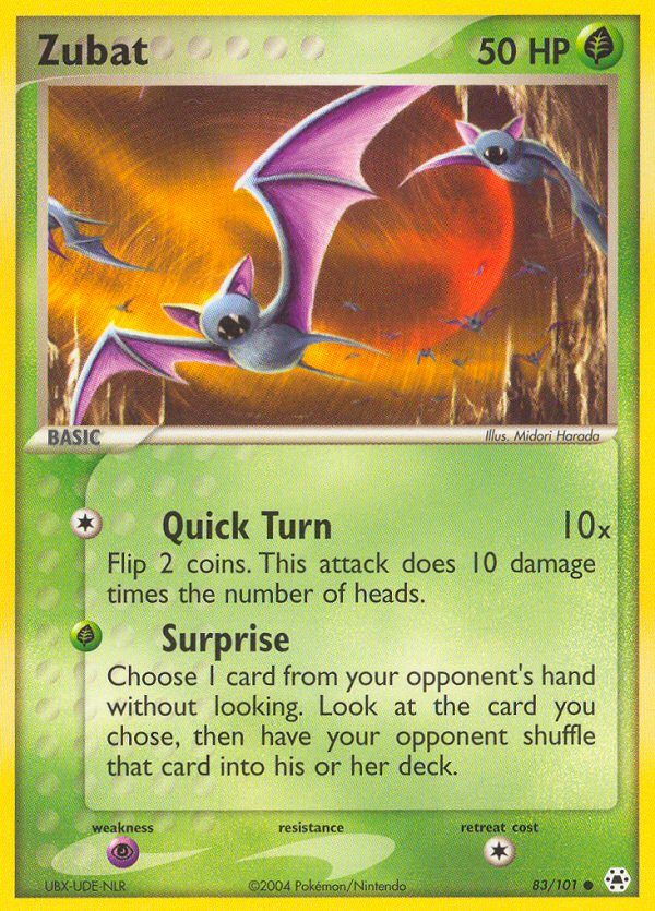 Zubat (83/101) [EX: Hidden Legends] - Card Brawlers | Quebec | Canada | Yu-Gi-Oh!