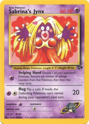 Sabrina's Jynx (57/132) [Gym Challenge Unlimited] - Card Brawlers | Quebec | Canada | Yu-Gi-Oh!