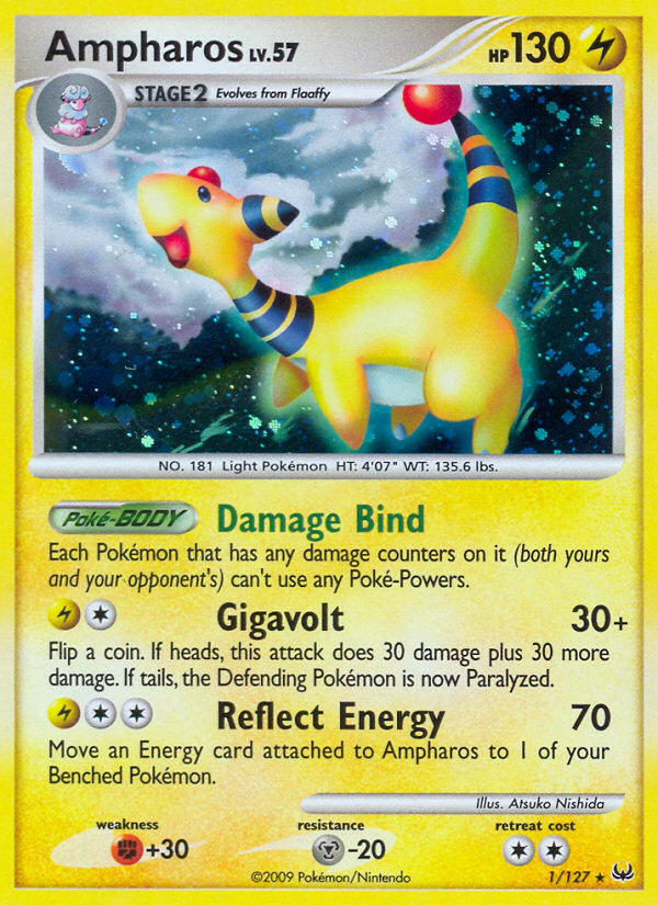 Ampharos (1/127) [Platinum: Base Set] - Card Brawlers | Quebec | Canada | Yu-Gi-Oh!