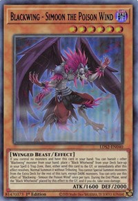 Blackwing - Simoon the Poison Wind (Blue) [LDS2-EN040] Ultra Rare - Card Brawlers | Quebec | Canada | Yu-Gi-Oh!