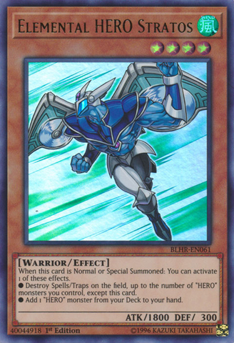 Elemental Hero Stratos [BLHR-EN061] Ultra Rare - Card Brawlers | Quebec | Canada | Yu-Gi-Oh!