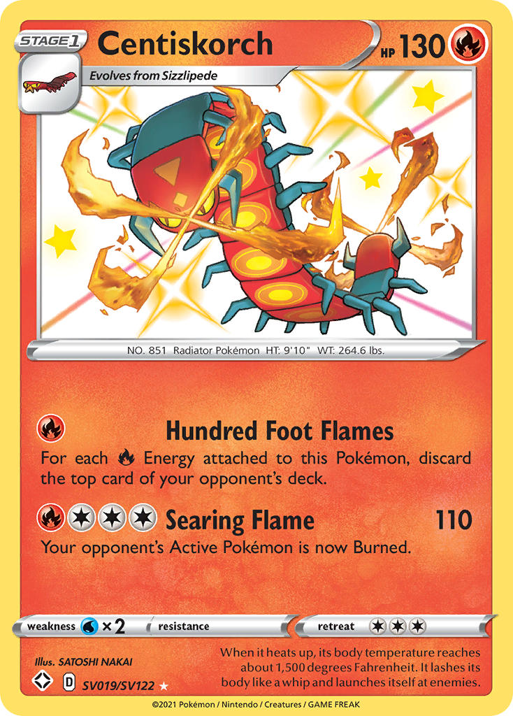 Centiskorch (SV019/SV122) [Sword & Shield: Shining Fates] - Card Brawlers | Quebec | Canada | Yu-Gi-Oh!
