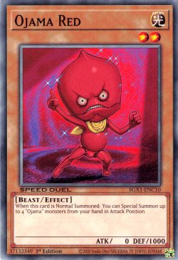Ojama Red [SGX1-ENC10] Common - Card Brawlers | Quebec | Canada | Yu-Gi-Oh!