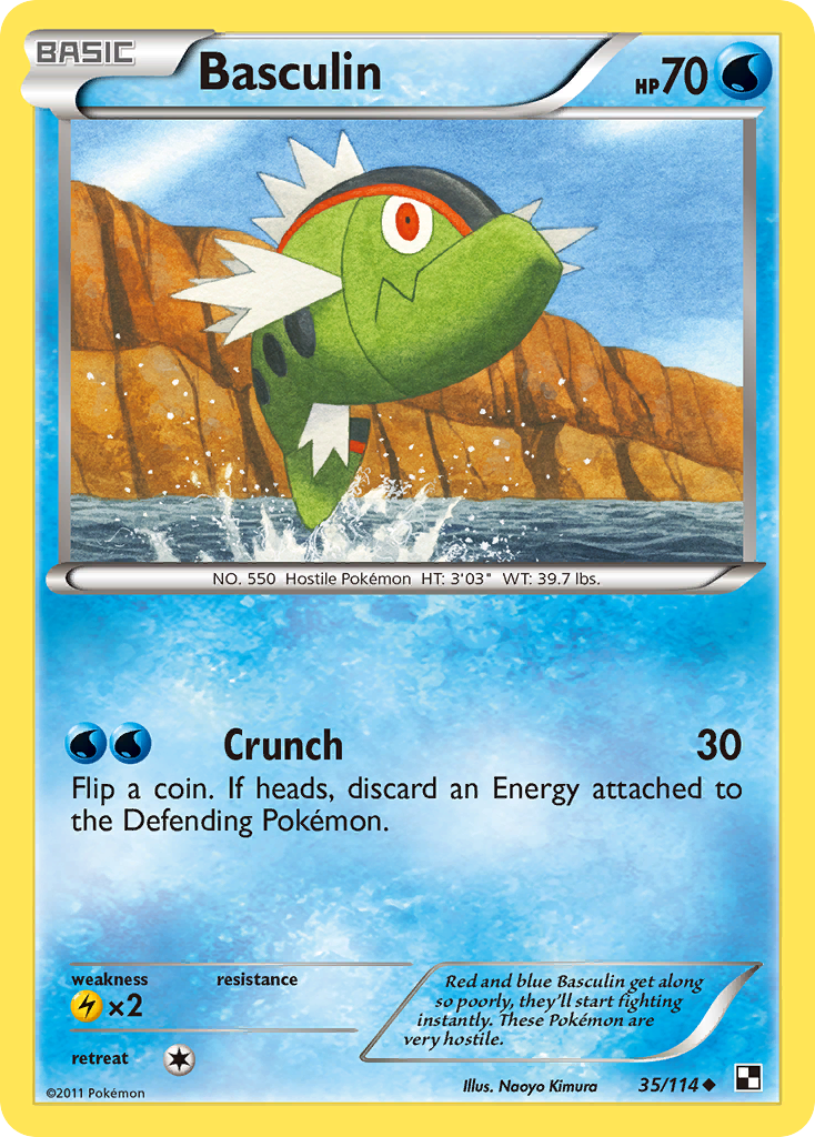 Basculin (35/114) [Black & White: Base Set] - Card Brawlers | Quebec | Canada | Yu-Gi-Oh!