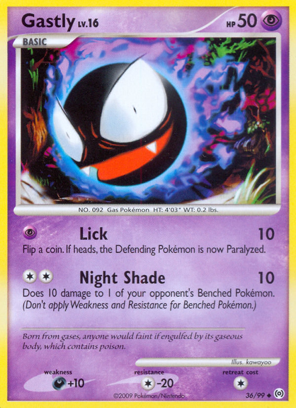 Gastly (36/99) [Platinum: Arceus] - Card Brawlers | Quebec | Canada | Yu-Gi-Oh!